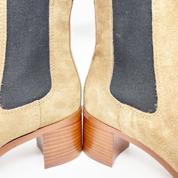 Steve Madden Women's Rockwell Chelsea Boot Tan Suede Size 8 M - Picture 13 of 13